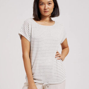 Bluzka w paski biała