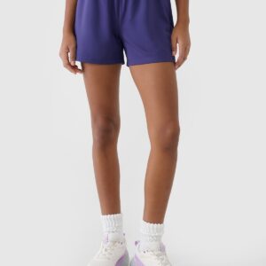 4F Spodenki treningowe szybkoschnące damskie - granatowe