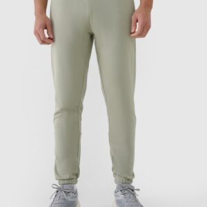 4F Spodnie dresowe joggery męskie - oliwkowe