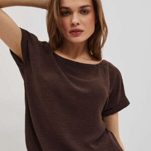 7353d877058d807635f057f25e3f8fb83e4736f5 Koszulowa bluzka z wiązaniem w pasie