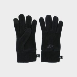 4F Rękawiczki polarowe Touch Screen dziecięce - czarne