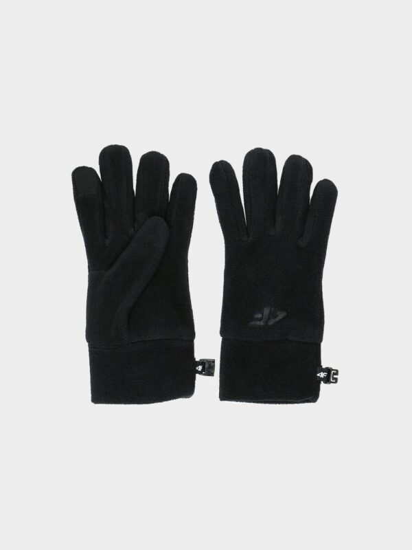 4F Rękawiczki polarowe Touch Screen dziecięce - czarne