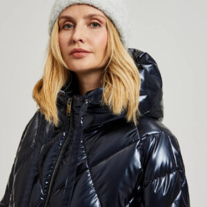 Ciepła czapka z dodatkiem wełny szara