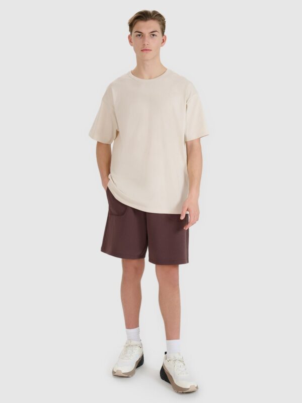 4F Spodenki dresowe uniseks - brązowe