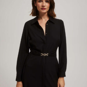 Koszulowa sukienka z paskie