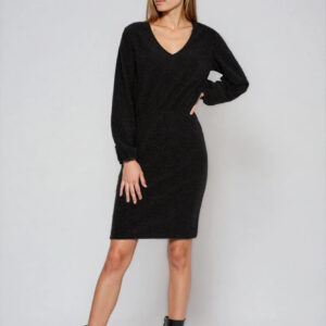 Błyszcząca sukienka czarna