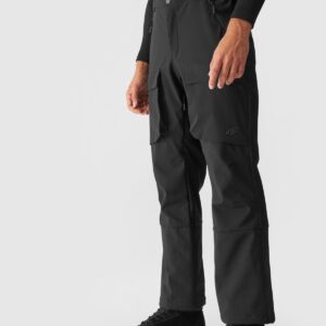 4F Spodnie narciarskie z szelkami membrana 15000 męskie - czarne