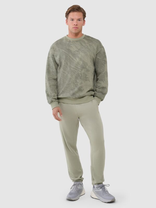 4F Bluza dresowa nierozpinana bez kaptura męska - khaki