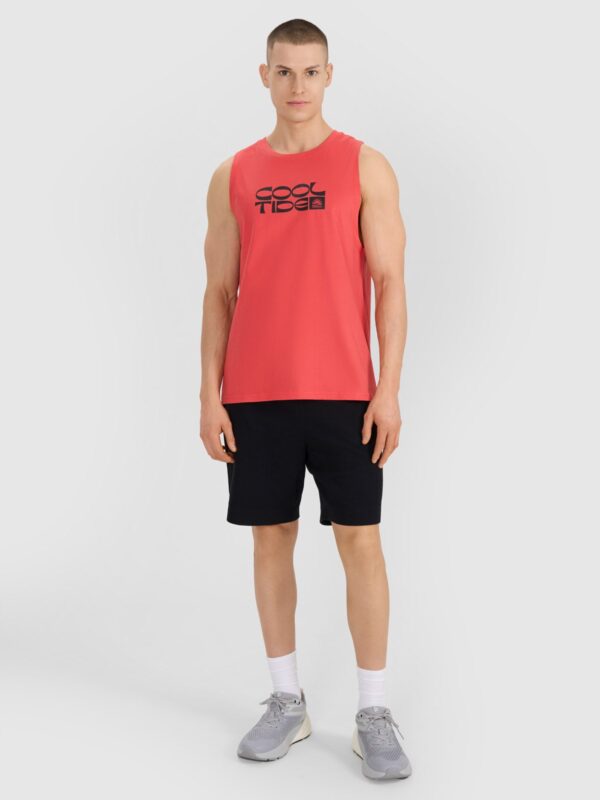 4F Tank top regular męski - czerwony