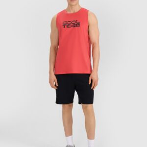 4F Tank top regular męski - czerwony