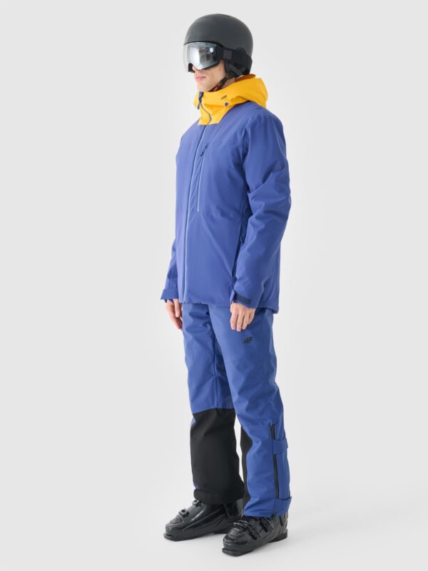 4F Spodnie narciarskie z szelkami membrana Dermizax 20000 męskie - granatowe