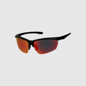 4F Okulary sportowe z multibarwną powłoką - czerwone