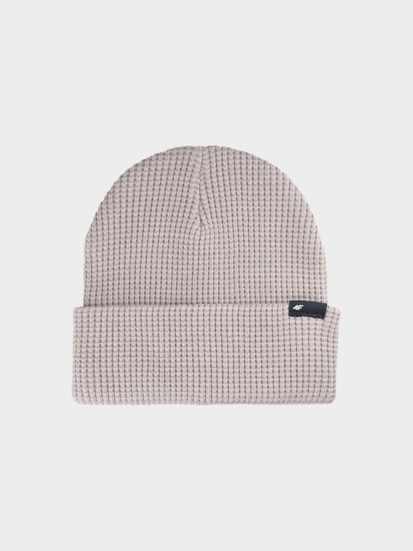 4F Czapka zimowa męska - brązowa