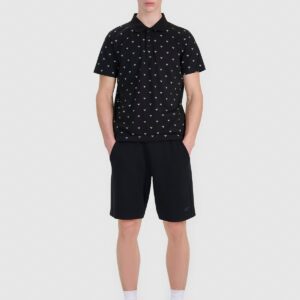 4F Koszulka polo regular męska - czarna