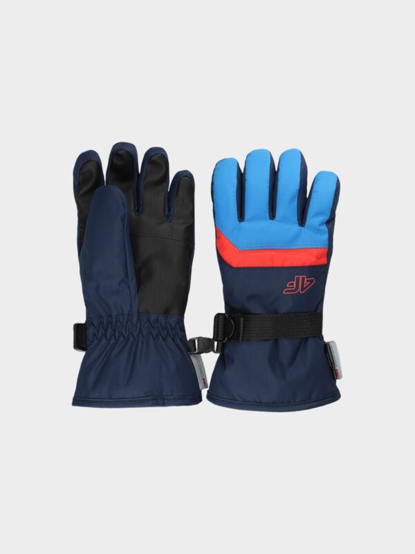 4F Rękawiczki narciarskie chłopięce - niebieskie