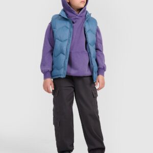 4F Bezrękawnik puchowy z wypełnieniem syntetycznym chłopięcy - granatowy 146 (10-11 lat)