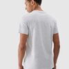 7b4b3e47645c6ffa35310c8e3029d1961b58754f 4F T-shirt regular z nadrukiem męski - szary