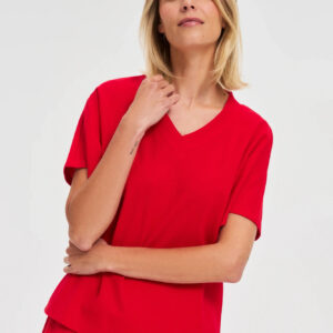 Bawełniana bluzka czerwona