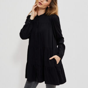 7c33971eec3aa668b6e24a66deba51d60c3631b2 Koszula z falbaną czarna