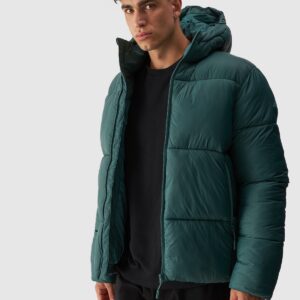 4F Kurtka puchowa z syntetycznym wypełnieniem męska - zielona
