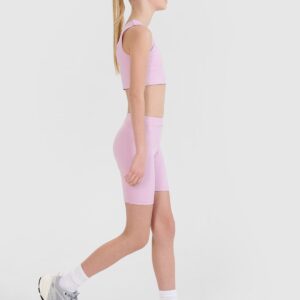4F Legginsy kolarki sportowe dziewczęce - różowe 158/164 (12-14 lat)