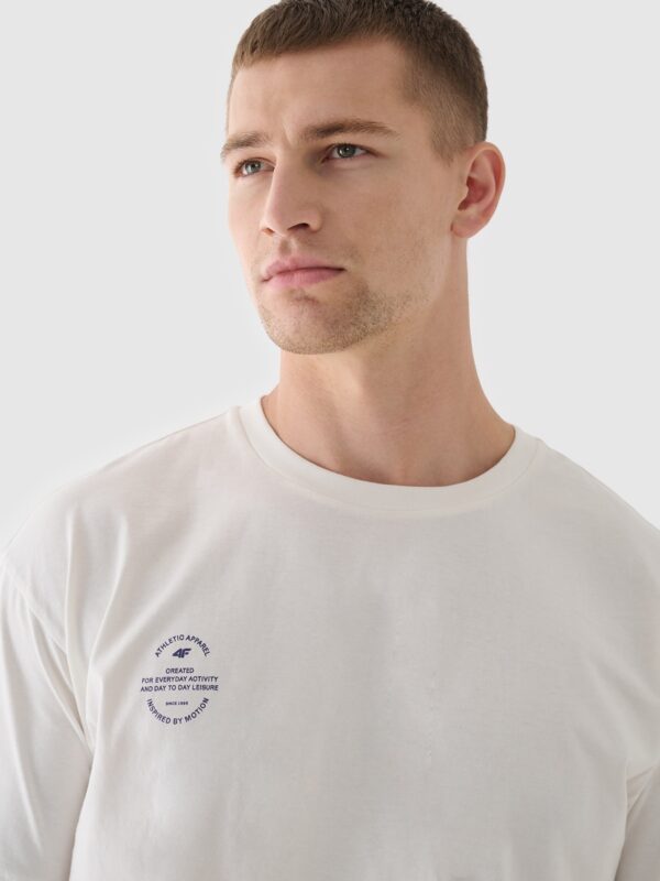 7d439d25f67a22a1333ce8a09665d63d7a23e311 4F T-shirt oversize gładki uniseks - beżowy