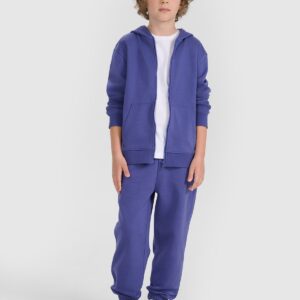 4F Bluza dresowa rozpinana z kapturem chłopięca - niebieska 158 (12-13 lat)