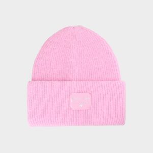 4F Czapka zimowa dziewczęca - różowa