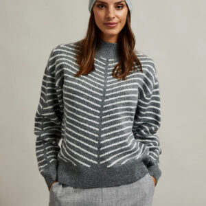 Gładka czapka szara