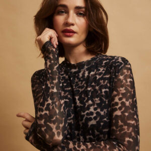 7ec0c695587af37cfe09512099697dc021fe0cc1 Sukienka midi w panterkę beżowa