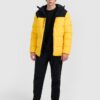 4F Kurtka puchowa z wypełnieniem syntetycznym męska - żółta