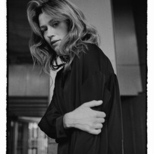 Gładka koszula czarna