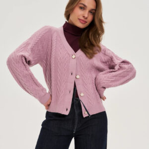 Kardigan różowy