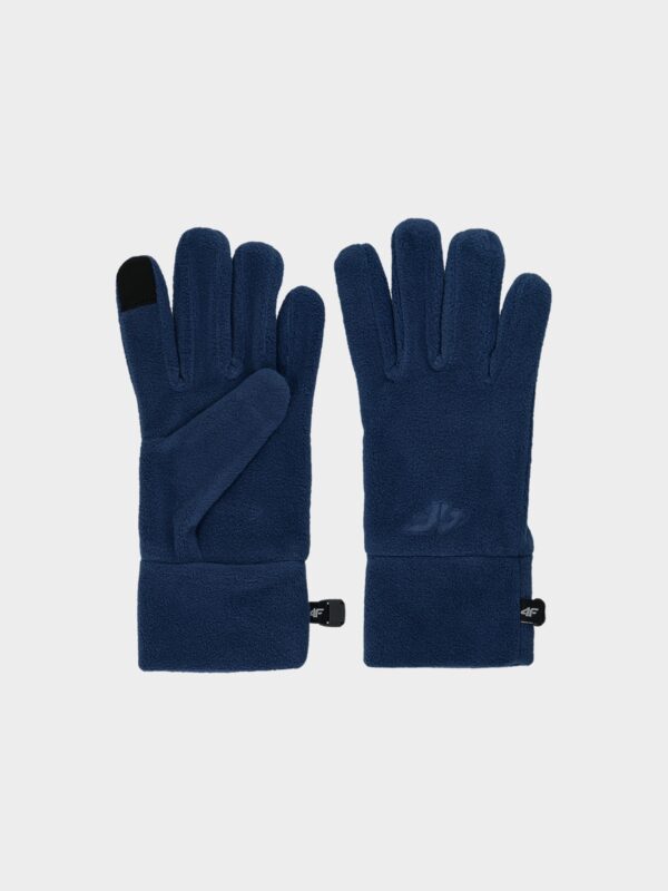 4F Rękawiczki polarowe Touch Screen dziecięce - granatowe