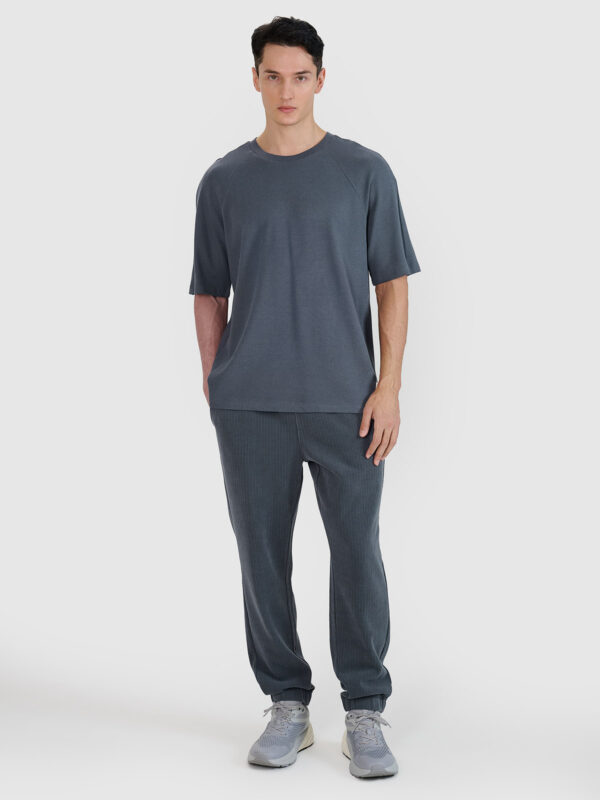 4F T-shirt oversize z modalem męski - szara