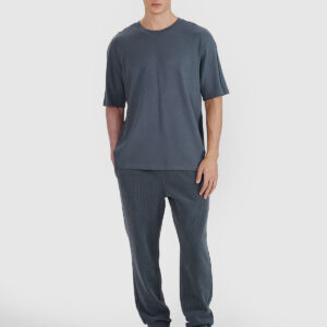 4F T-shirt oversize z modalem męski - szara