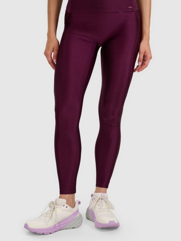 4F Legginsy treningowe szybkoschnące damskie - fioletowe