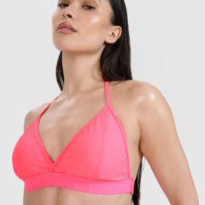 4F Góra od bikini damska - różowa