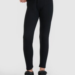 4F Legginsy dzianinowe dziewczęce - czarne 122 (6-7 lat)