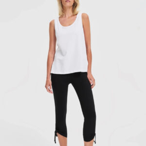 Bawełniane legginsy czarne