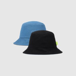 4F Kapelusz dwustronny bucket hat męski - czarny