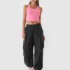 4F Crop top treningowy szybkoschnący damski - różowy