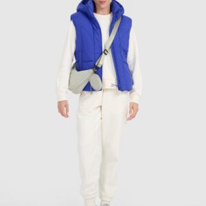 4F Bezrękawnik puchowy z wypełnieniem syntetycznym damski - niebieski