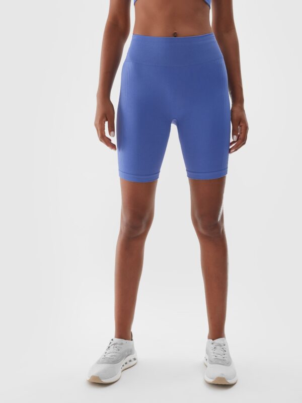 8142c7e37c200ac9949d99690d8edc0079c715c6 4F Legginsy kolarki treningowe damskie - granatowe