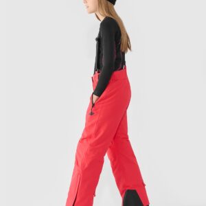 4F Spodnie narciarskie membrana 8000 dziewczęce - czerwone 158 (12-13 lat)