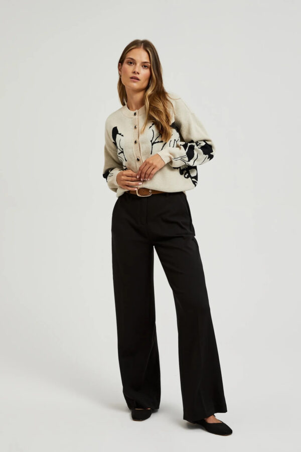 Spodnie z szerokimi nogawkami czarne