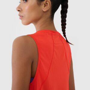 4F Top treningowy szybkoschnący damski - czerwony