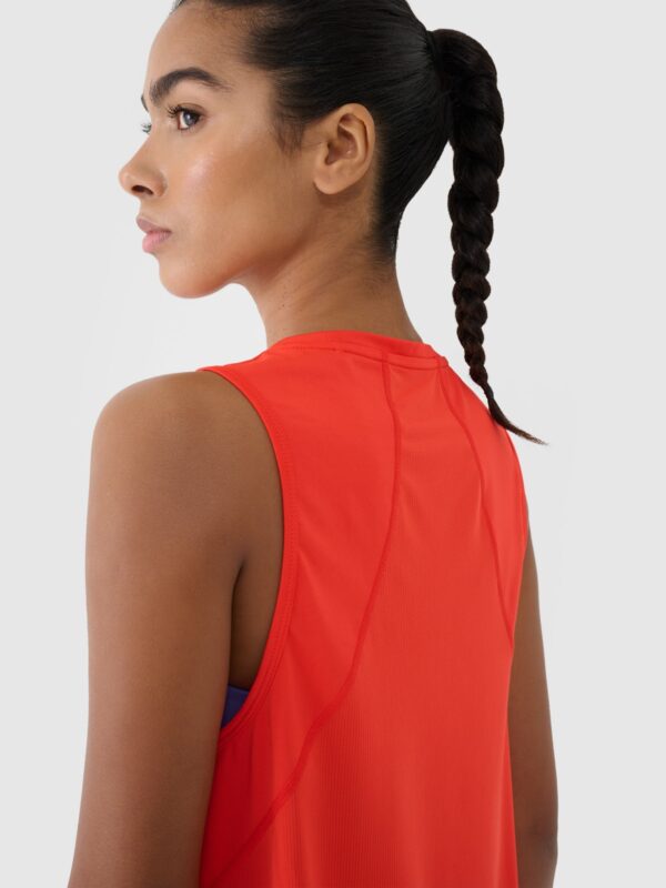 4F Top treningowy szybkoschnący damski - czerwony