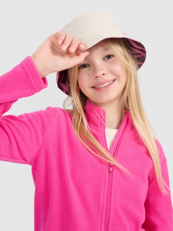 83024cff4d40c2869a2c6d2daa5c8f527d7e2934 4F Polar slim ze stójką dziewczęcy - różowy 146 (10-11 lat)