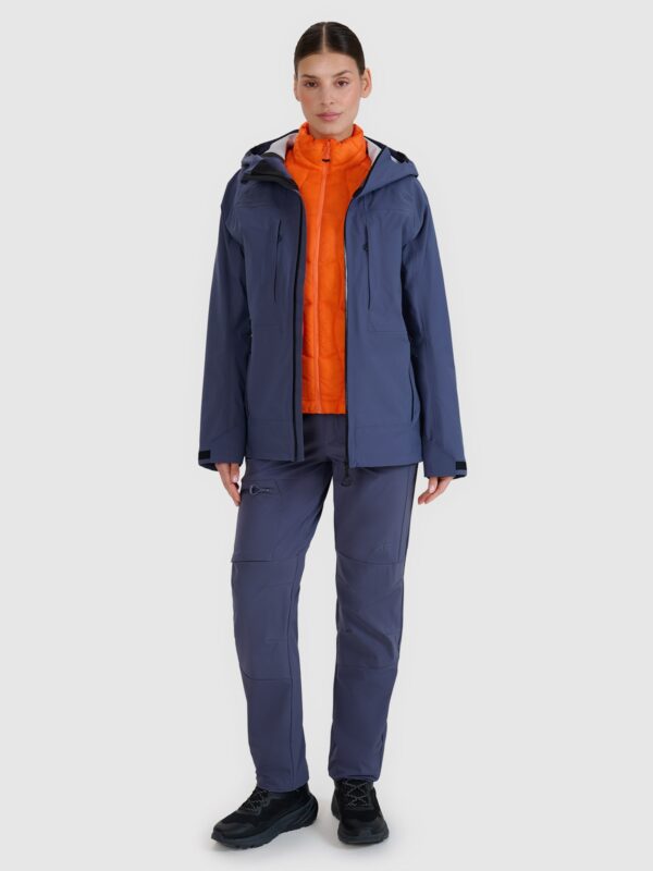 835b47525489bdc1e94fa9507f2440d1bb5c1d97 4F Kurtka trekkingowa membrana 20000 damska - szara